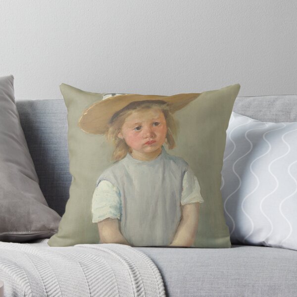 Item preview, Child in a Straw Hat by Mary Cassatt, 1886 designed and sold by Vintage Wall Art.