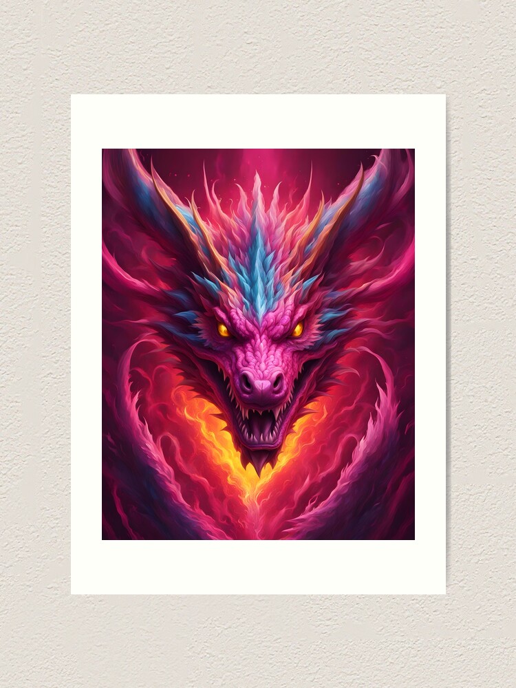 Wall Art Print House of Dragon - Dragon in Fire, Gifts & Merchandise