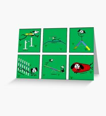 Agility dog - the full course! Greeting Card