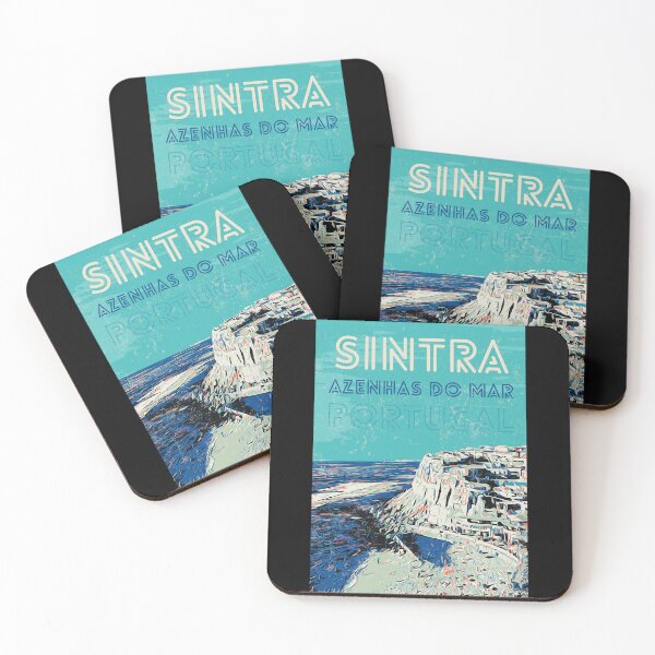Item preview, Azenhas do Mar Illustration | Charming Village in Sintra, Portugal designed and sold by Lemomo-artworks.