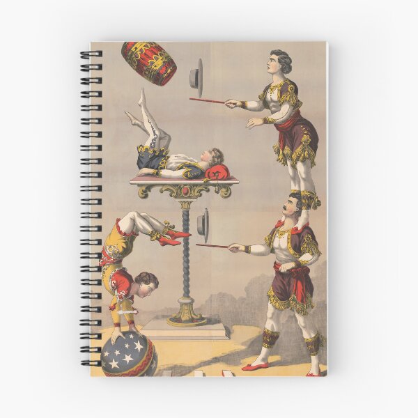 Item preview, STK501934A-Vintage graphic print of an acrobatic act. designed and sold by StocktrekImages.