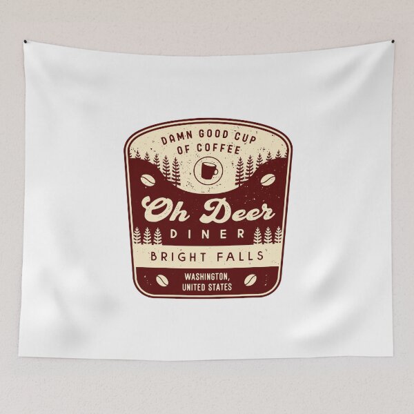 Item preview, Oh Deer Diner Emblem designed and sold by Lagelantee.