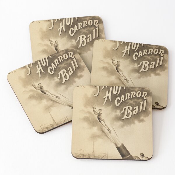 Item preview, STK501935A-The human cannon ball, vintage circus poster, circa 1879. designed and sold by StocktrekImages.