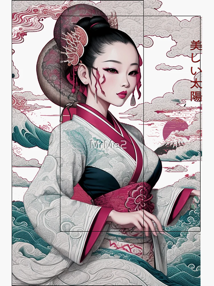 Tableau Japonais Geisha Style #geisha #illustration #illustration #manga  #shonen #japonaise #nippon