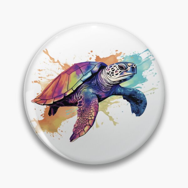 Item preview, Color Splash Turtle designed and sold by TeeTreasures.