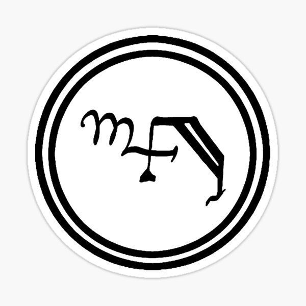 Attract love over long distance magickal sigil Sticker