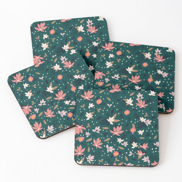Item preview, Dark Green With Autumn leaves Miniature Petals & Leaves designed and sold by ProGallery.
