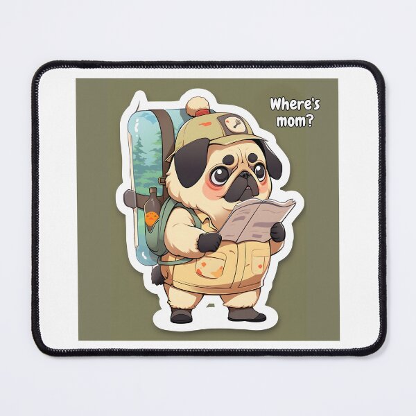 Item preview, Pug dog hiking designed and sold by PUG70.