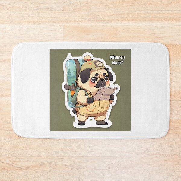 Item preview, Pug dog hiking designed and sold by PUG70.