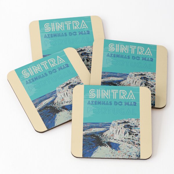 Item preview, Azenhas do Mar Illustration | Charming Village in Sintra, Portugal designed and sold by Lemomo-artworks.