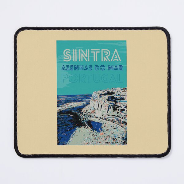 Item preview, Azenhas do Mar Illustration | Charming Village in Sintra, Portugal designed and sold by Lemomo-artworks.