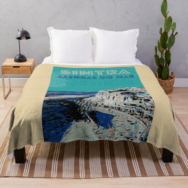 Item preview, Azenhas do Mar Illustration | Charming Village in Sintra, Portugal designed and sold by Lemomo-artworks.