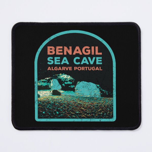 Item preview, Inside Benagil Algarve Sea Cave Illustration | Enchanting Coastal Art designed and sold by Lemomo-artworks.