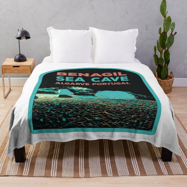 Item preview, Inside Benagil Algarve Sea Cave Illustration | Enchanting Coastal Art designed and sold by Lemomo-artworks.