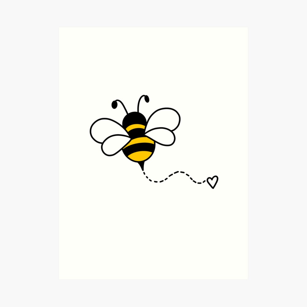 Keep Calm and Love Honey Bee Collecting Honey Love bumble bee ,Gift friend  Funny Art Design Happy Apparel Essential Inspiration Joy Mood | Art Board