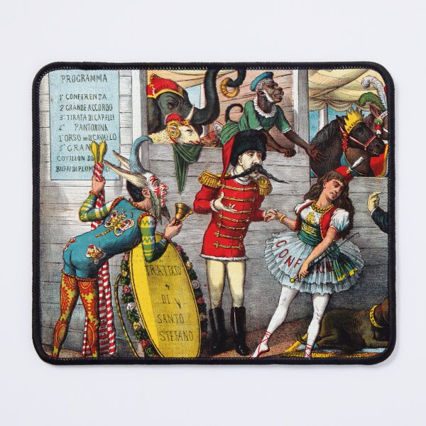 Item preview, STK501941A-Italian political cartoon of circus performers getting ready. designed and sold by StocktrekImages.