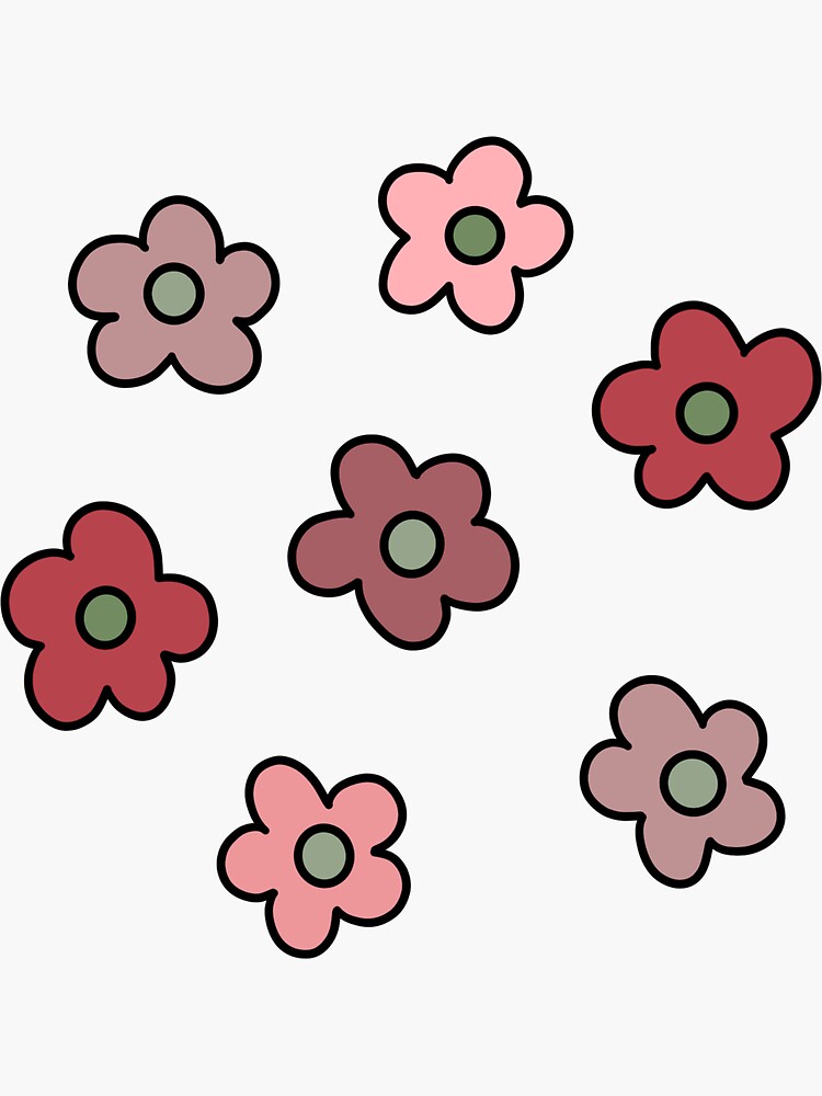 Pink flower Sticker for Sale by gabbyrani