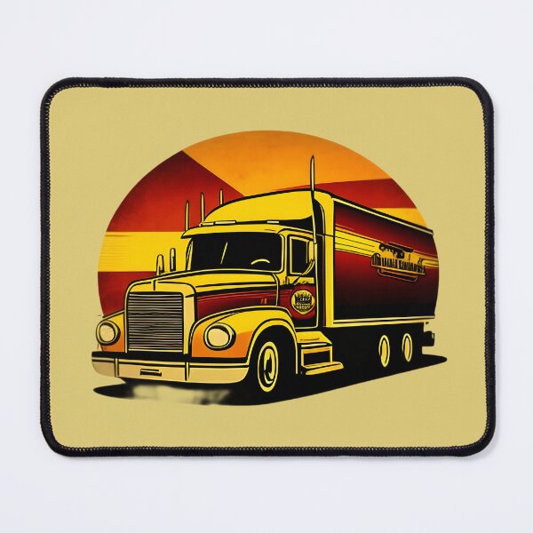 Item preview, Retro Highway Sunset Gift for Truck Driver designed and sold by AITeeGenius.