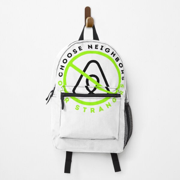 Item preview, Anti Airbnb - Choose Neighbors Over Strangers - Say No To Airbnb Neon Green designed and sold by SassyArtistry.