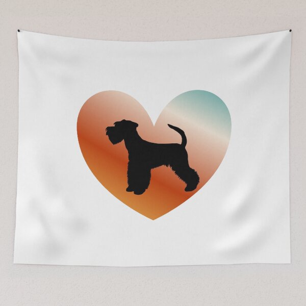 Item preview, Heart Colorful Schnauzer Pastel designed and sold by hemp3x.