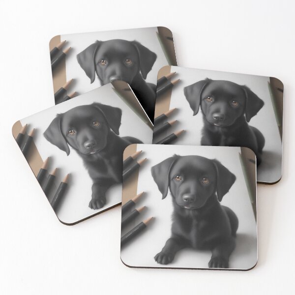 Item preview,  Elegance Enchanting Ebony : Heartwarming and Adorable  Black Dog designed and sold by chaiyarit.