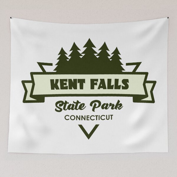 Item preview, Kent Falls State Park Connecticut Trees And Ribbon designed and sold by bivenart.