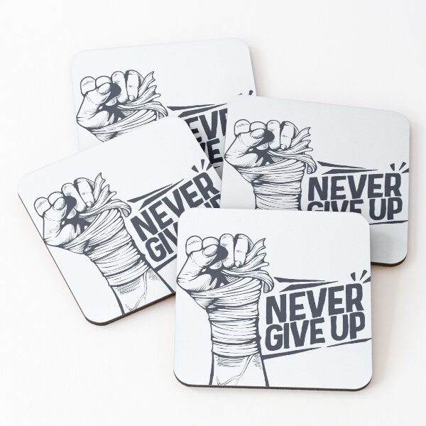 Item preview, Never give up designed and sold by Fica-Shop.