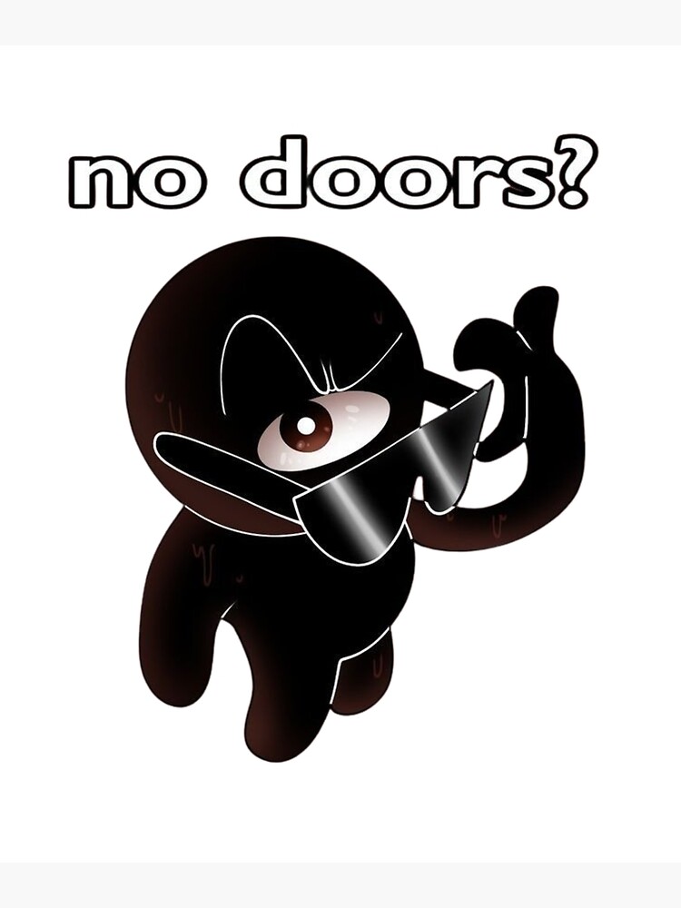 No doors, roblox doors  Poster by doorzz