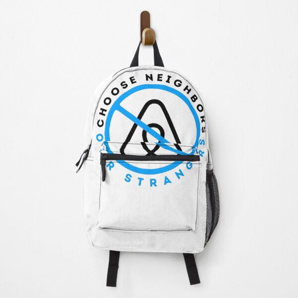 Item preview, Anti Airbnb - Elija vecinos sobre extraños - Di no a Airbnb Azul claro designed and sold by SassyArtistry.