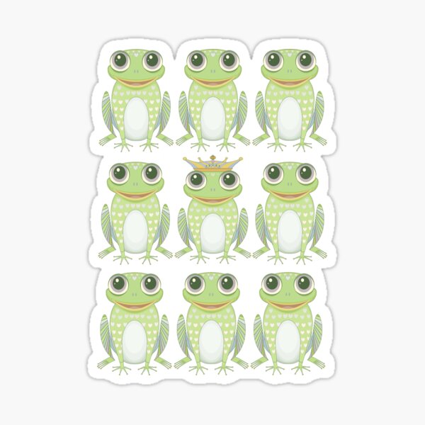 Cute Frog Stickers! Super adorable Mustache Frog stickers! Perfect Fro –  Cloud Nine Designs LLC