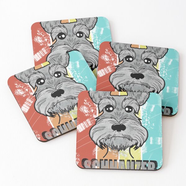 Item preview, Grey Schnauzer Retro Style designed and sold by hemp3x.
