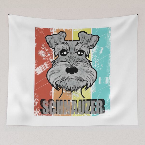Item preview, Grey Schnauzer Retro Style designed and sold by hemp3x.