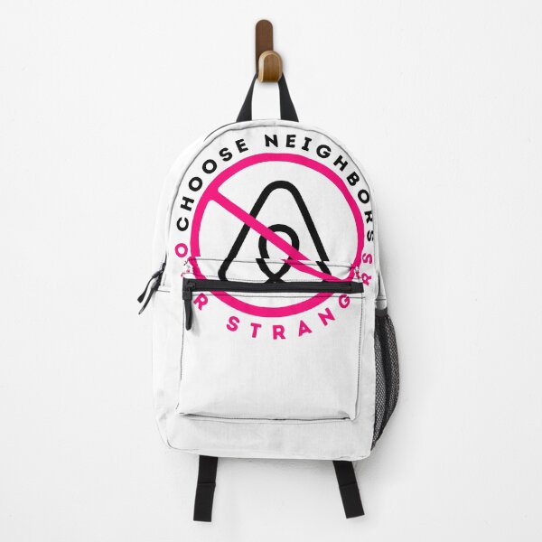 Item preview, Anti Airbnb - Elija vecinos sobre extraños - Di no a Airbnb Hot Pink designed and sold by SassyArtistry.