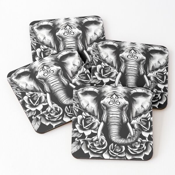 Item preview, Elephant in Roses designed and sold by visniowy.