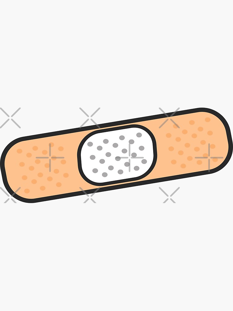 “Band Aid Sticker” Sticker by BrambleBox | Redbubble