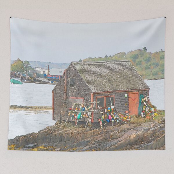 Item preview, Maine, Bailey Island - Original Art designed and sold by alpendesigns.