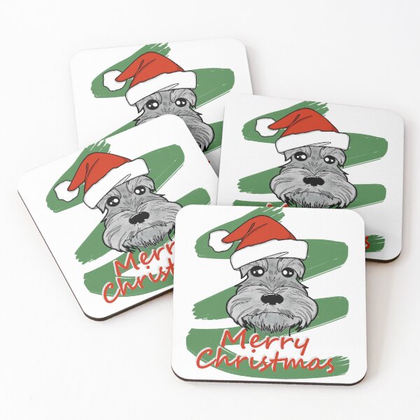 Item preview, Merry Christmas Schnauzer Miniature designed and sold by hemp3x.