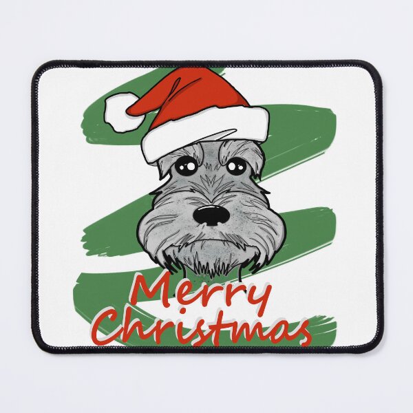 Item preview, Merry Christmas Schnauzer Miniature designed and sold by hemp3x.