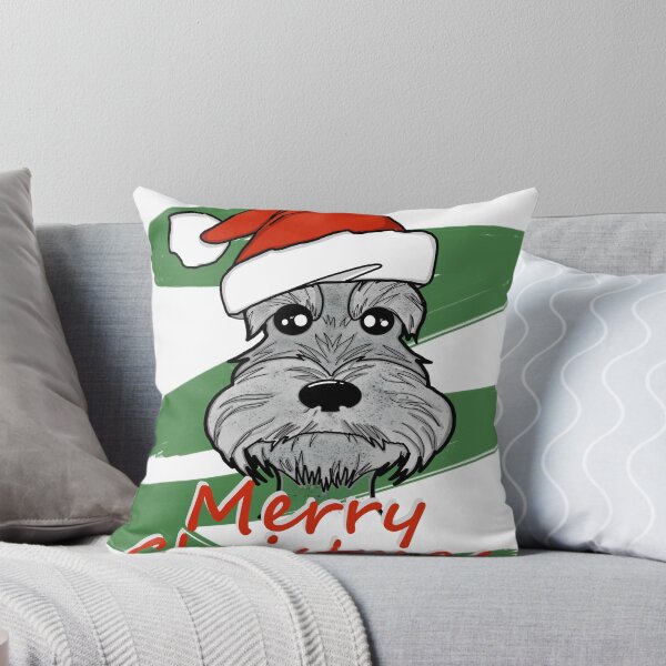 Item preview, Merry Christmas Schnauzer Miniature designed and sold by hemp3x.
