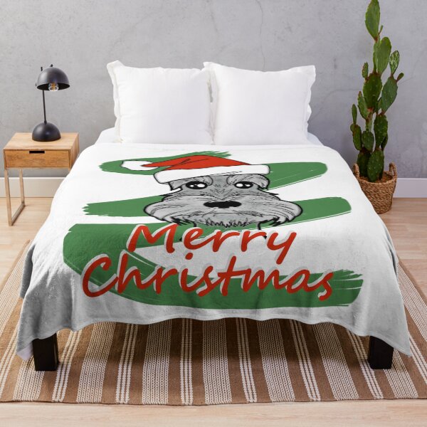 Item preview, Merry Christmas Schnauzer Miniature designed and sold by hemp3x.