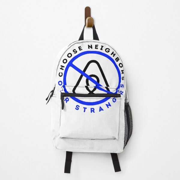 Item preview, Anti Airbnb - Choose Neighbors Over Strangers - Say No To Airbnb Deep Blue designed and sold by SassyArtistry.