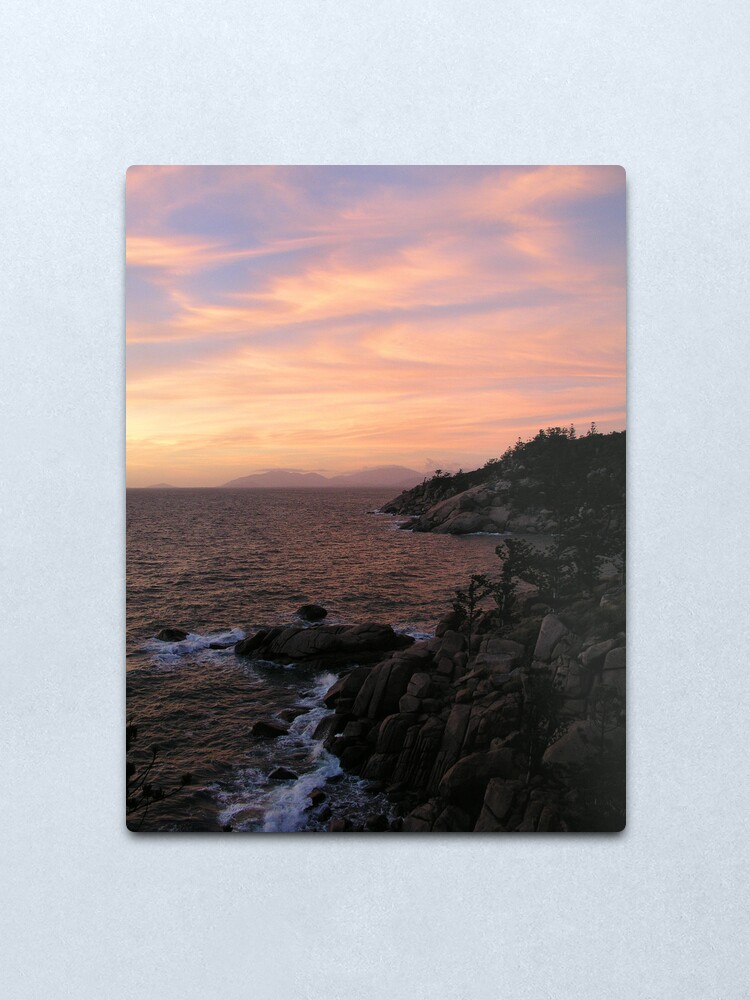 Alternate view of Ocean-Rock-Sky Metal Print