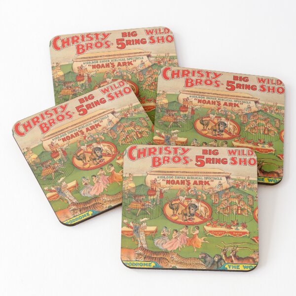 Item preview, STK501948A-Vintage wild animal circus poster full of performers. designed and sold by StocktrekImages.