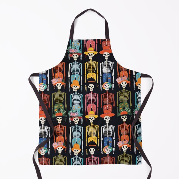 Item preview, Skeletons in Color: Wearing Fashionable Hats For Halloween designed and sold by Lovegrass Prints.