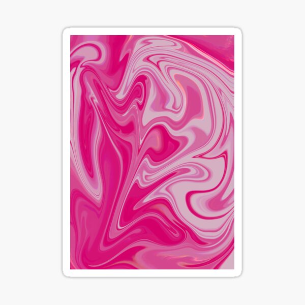 pink ocean Sticker