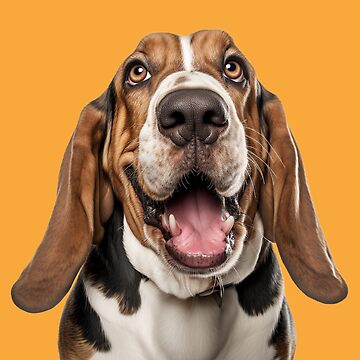 Smiling cheap basset hound