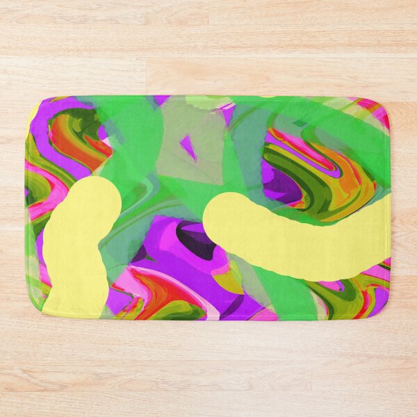 Item preview, Abstract art in green and yellow  designed and sold by Maccoticspace.