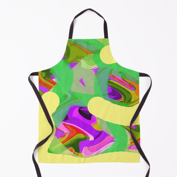 Item preview, Abstract art in green and yellow  designed and sold by Maccoticspace.
