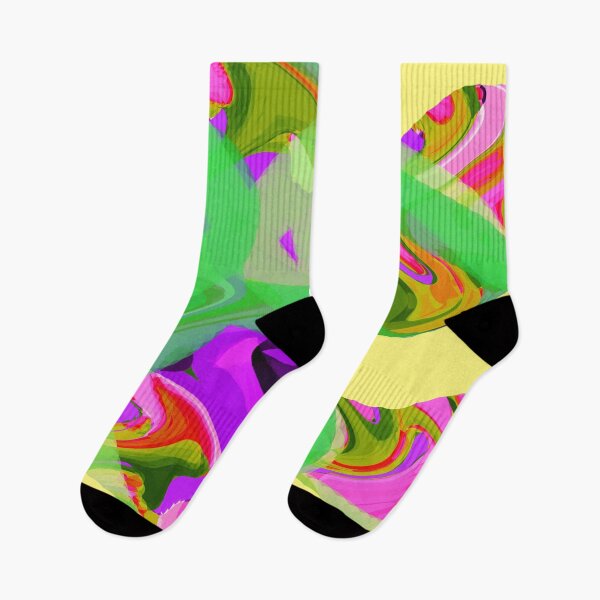 Item preview, Abstract art in green and yellow  designed and sold by Maccoticspace.