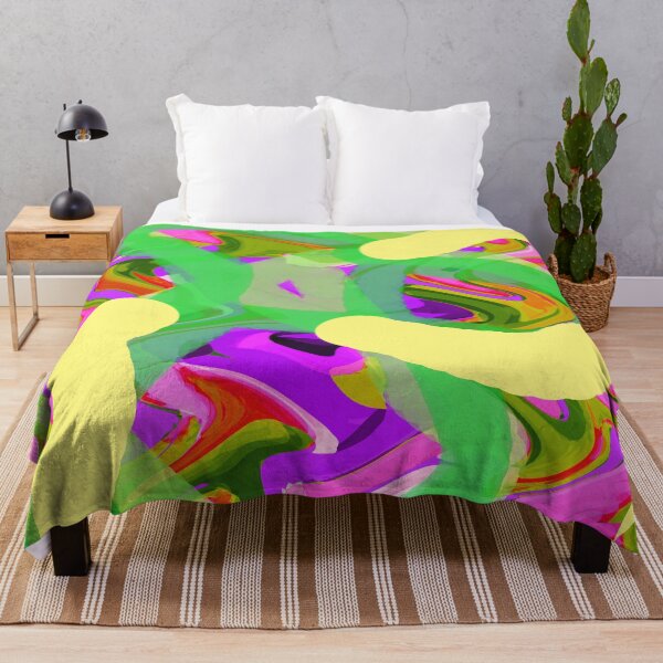 Item preview, Abstract art in green and yellow designed and sold by Maccoticspace.